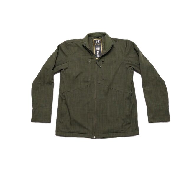 Men's Size M, Under Armour UA Storm Green Outdoor Waterproof Jacket 1239586 - Picture 1 of 10